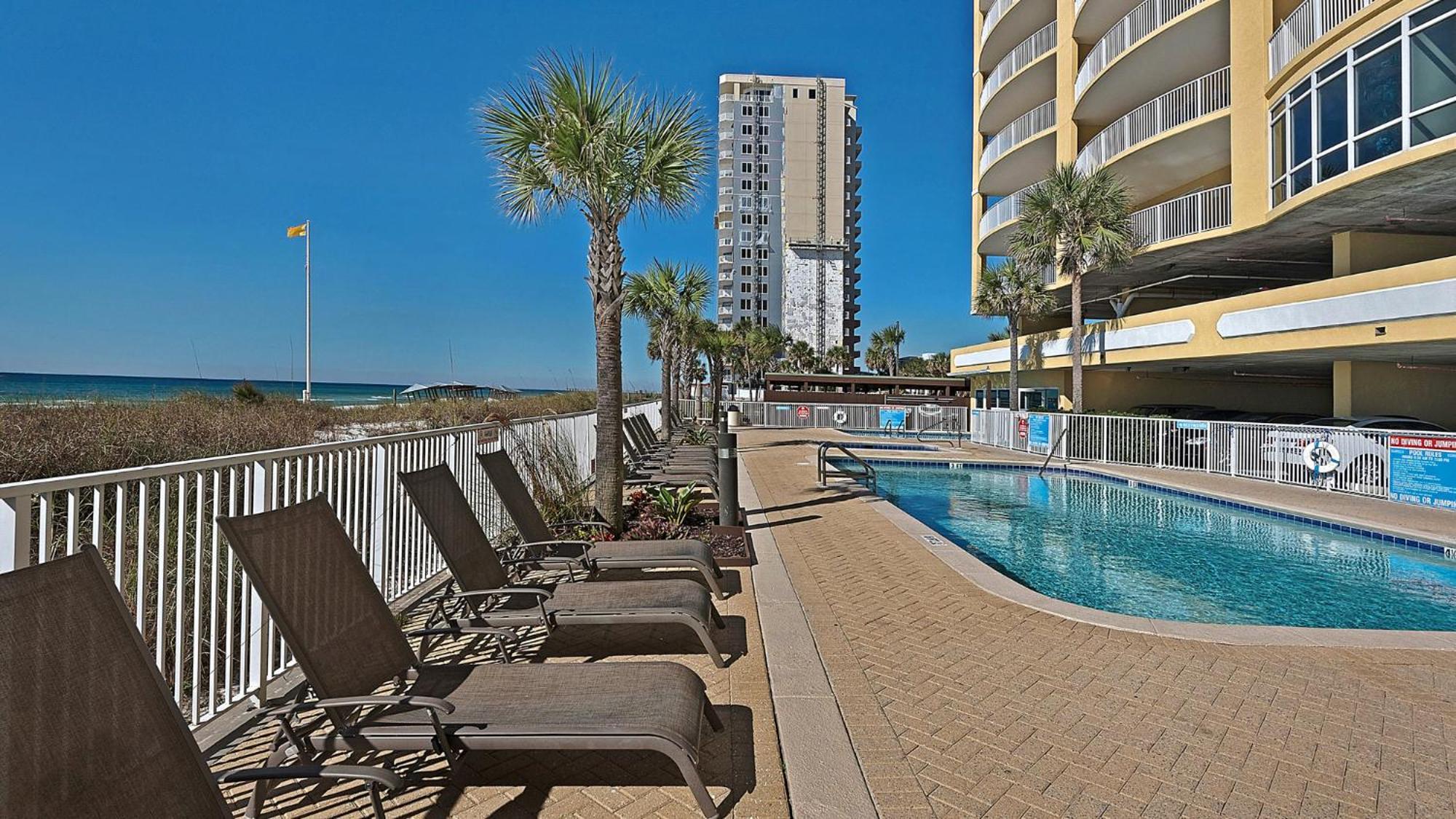Parking Included-Beachfront 2Bd Ocean Villa! Gorgeous Amenities, Private Complex Panama City Beach Extérieur photo